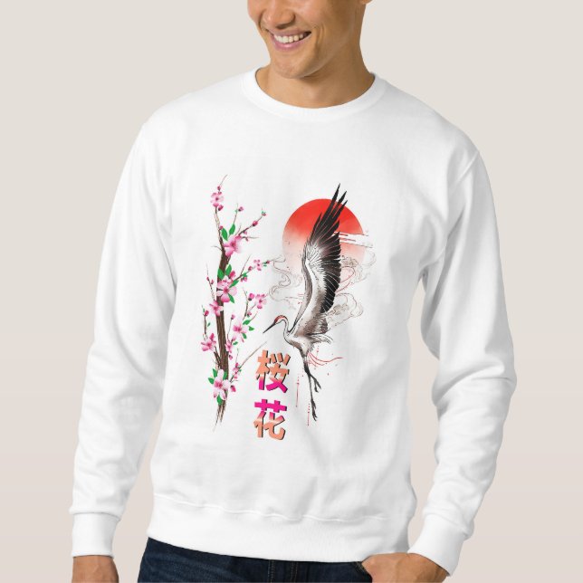 Sweatshirt Cherry Japan Pastel Sakura (Devant)