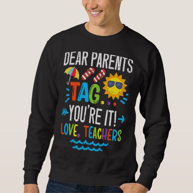 Sweatshirt Chers parents Étiquette Vous êtes ça l'amour Ensei (Devant)