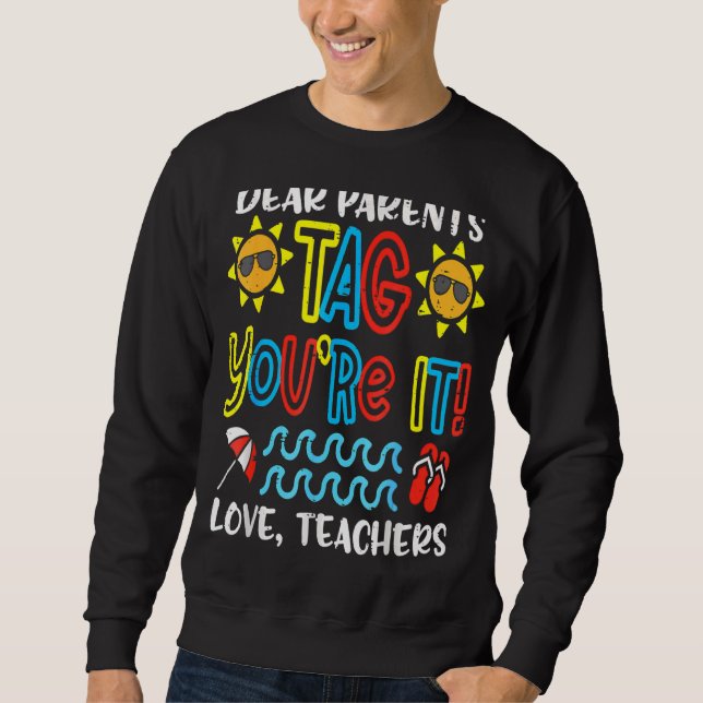 Sweatshirt Chers parents Étiquette Vous êtes ça l'amour Ensei (Devant)