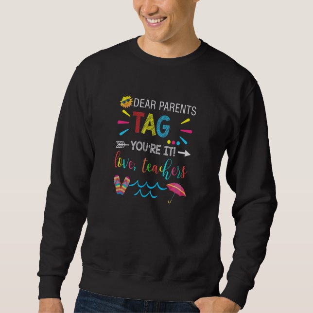 Sweatshirt Chers parents Étiquette Vous êtes ça l'amour Ensei (Devant)