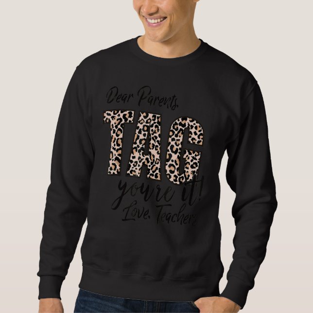 Sweatshirt Chers parents Étiquette Vous êtes ça l'amour Ensei (Devant)