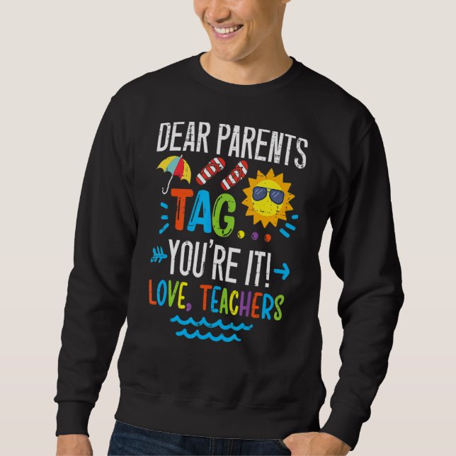 Sweatshirt Chers parents Étiquette Vous êtes ça l'amour Ensei (Devant)