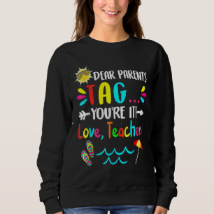 Sweatshirt Chers parents Étiquette Vous êtes ça l'amour Ensei
