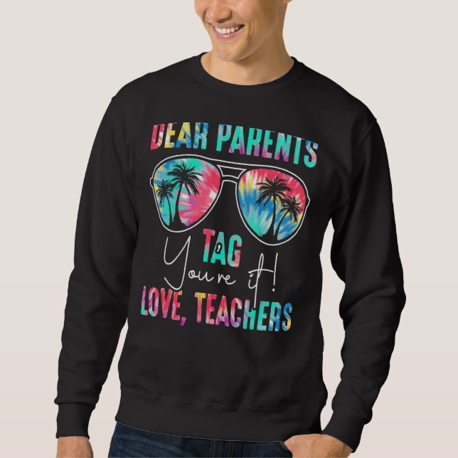 Sweatshirt Chers parents Étiquette Vous êtes ça l'amour Ensei (Devant)