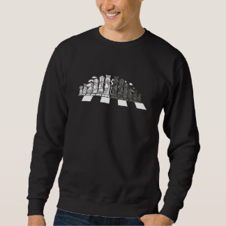 Sweatshirt Chess Board Pieces Checkmate Grandmaster Chess Pla