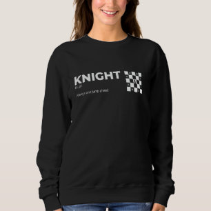 Sweatshirt Chess Drôle Joueur Plaisanterie, Chevalier Checkma