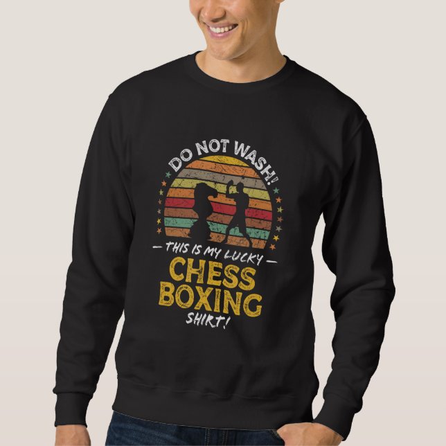 Sweatshirt Chessboxing Chess Boxer Quote Graphic (Devant)