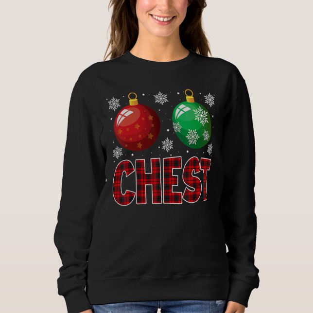 Sweatshirt Chest Nuts Christmas   Matching Couple Chestnuts 1 (Devant)