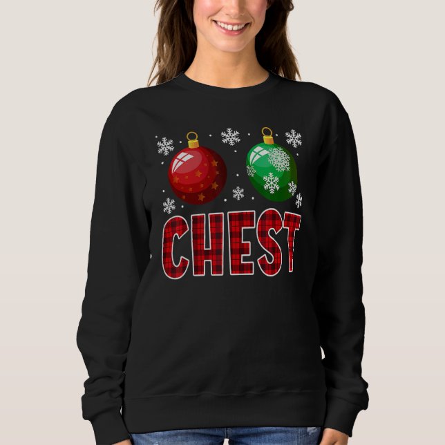 Sweatshirt Chest Nuts Christmas   Matching Couple Chestnuts 7 (Devant)