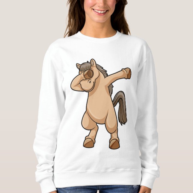 Sweatshirt Cheval à Hip hop Dance Dab (Devant)