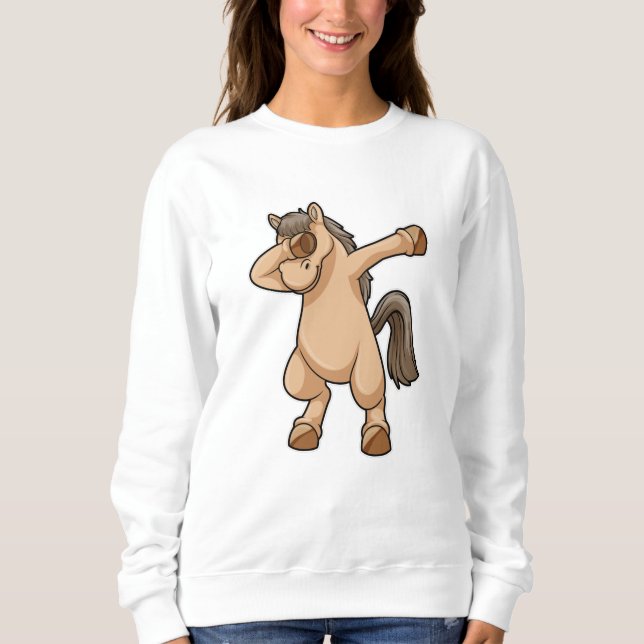 Sweatshirt Cheval à Hip hop Dance Dab (Devant)