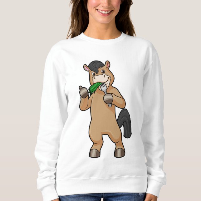 Sweatshirt Cheval à Mating Vegan (Devant)