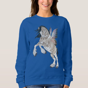 Sweatshirt Cheval Clydesdale Fée Magique Fantastique Art