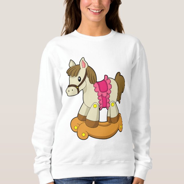 Sweatshirt Cheval comme Cheval Rocking.PNG (Devant)