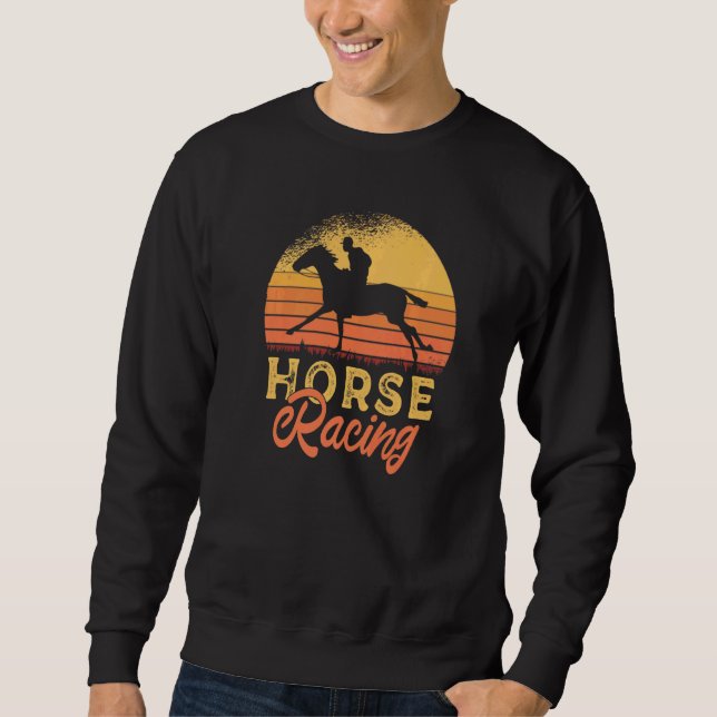 Sweatshirt Cheval Course Chevaux Race Racer (Devant)