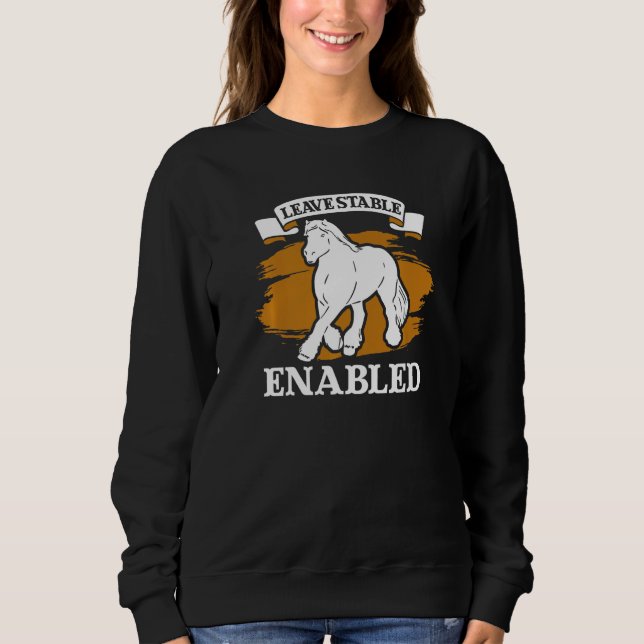 Sweatshirt Cheval d'attelage Écosse pour cavalier Clydesd (Devant)