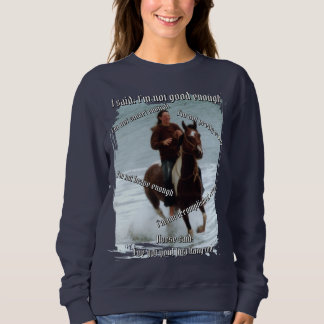 Sweatshirt Cheval dit que je suis assez