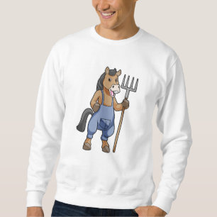 Sweatshirt Cheval en fermier avec Rake