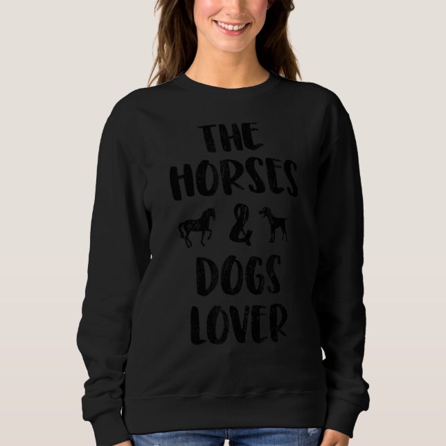 Sweatshirt Cheval Et Chien (Devant)