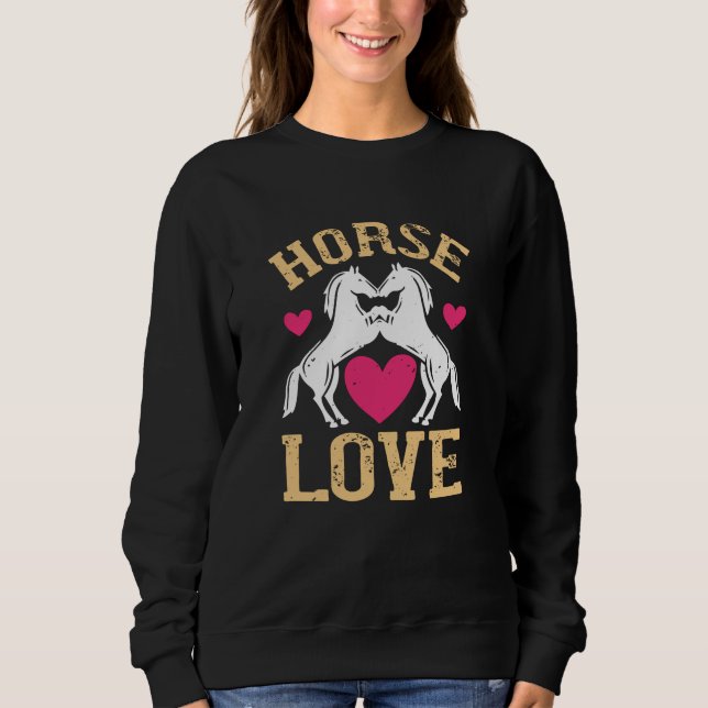 Sweatshirt Cheval - Horse Love (Devant)