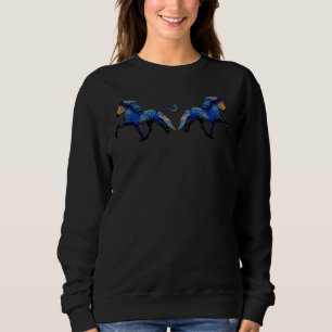 Sweatshirt Cheval islandais Nuit étoilée
