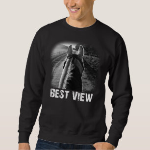 Sweatshirt Cheval Meilleure Vue De Cheval Retour Idées Cadeau