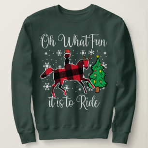 Sweatshirt Cheval Oh Quel Amusement C'Est De Faire Le Tour No