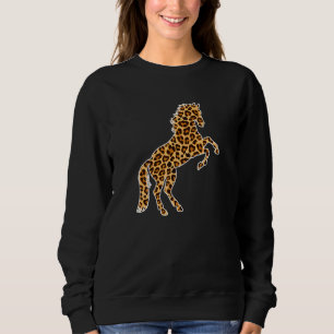 Sweatshirt Cheval Poster de animal animal Leopard Girls Femme
