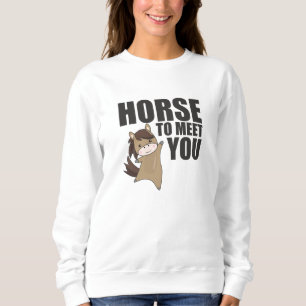 Sweatshirt Cheval Pour Vous Rencontrer Cute Pony Horse Rider