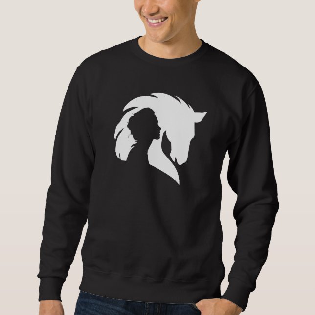 Sweatshirt Cheval Rider Silhouette (Devant)