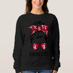 Sweatshirt Cheval Tante Life Messy Bun Pom-pom girl de cheveu