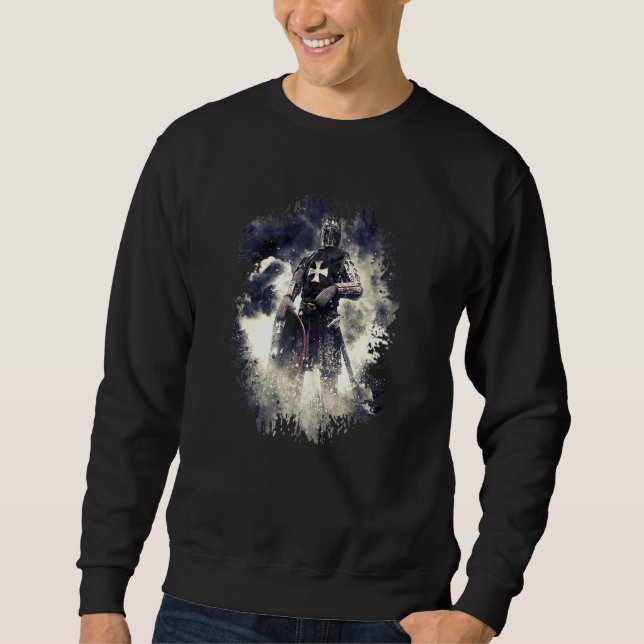 Sweatshirt Chevaliers Croisés Templier Crusade Chevaliers (Devant)