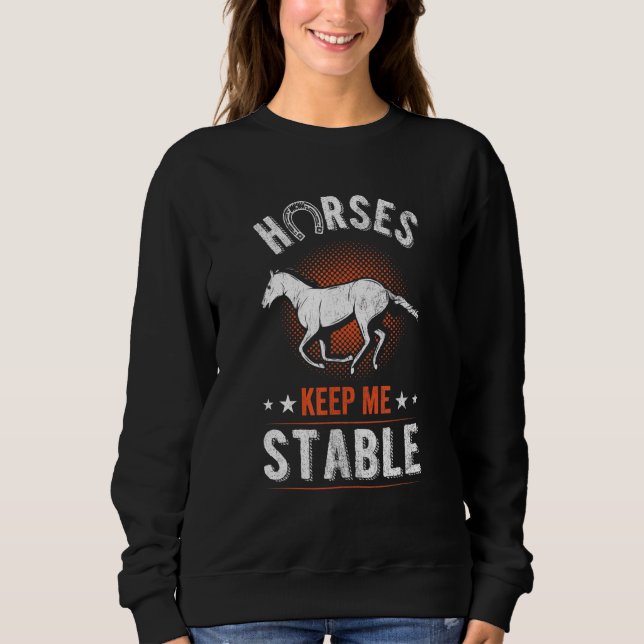 Sweatshirt Chevaux jolies course Ride Animal Equestrians Hear (Devant)