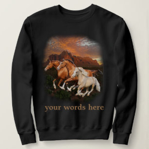 Sweatshirt Chevaux sauvages