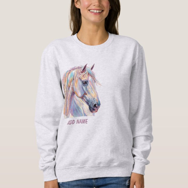 Sweatshirt Chevaux sauvages et pleins d'âme (Devant)