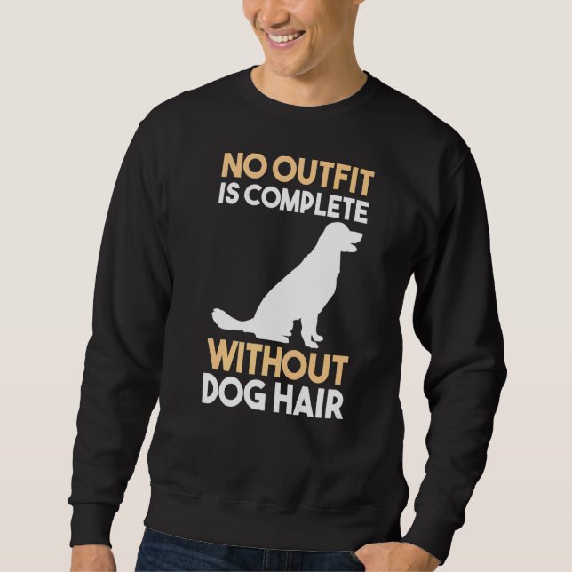 Sweatshirt Cheveux de chien Golden Retrier Labrador (Devant)