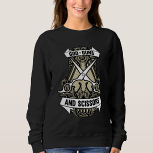 Sweatshirt Cheveux Dresser Barbier Boutique Dieu Armes Ciseau