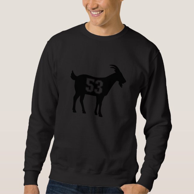 Sweatshirt Chèvre 53 G.O.A.T. Numéro Cinquante Trois Chèvre (Devant)