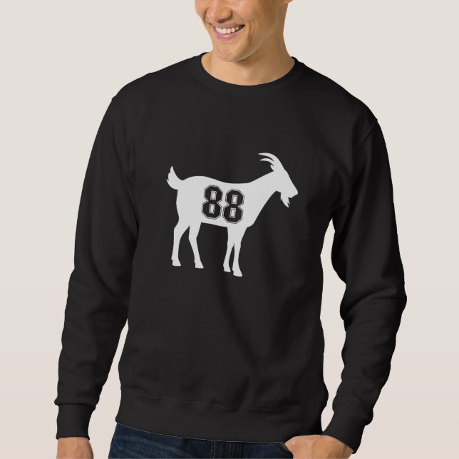 Sweatshirt Chèvre 88 G.O.A.T. Numéro 88 Huit Chèvre (Devant)