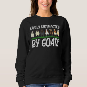 Sweatshirt Chèvre Cool Pour Hommes Femmes Chèvre Domestique F