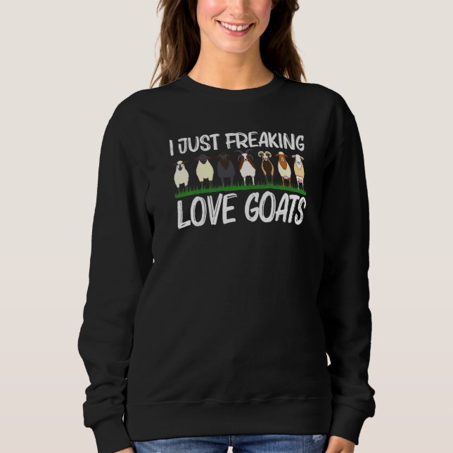 Sweatshirt Chèvre cool Pour Hommes Femmes Ferme De Chèvre Dom (Devant)
