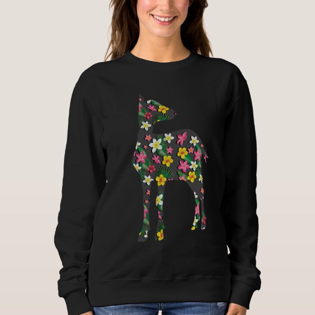 Sweatshirt Chèvre florale Chèvre de bébé (Devant)