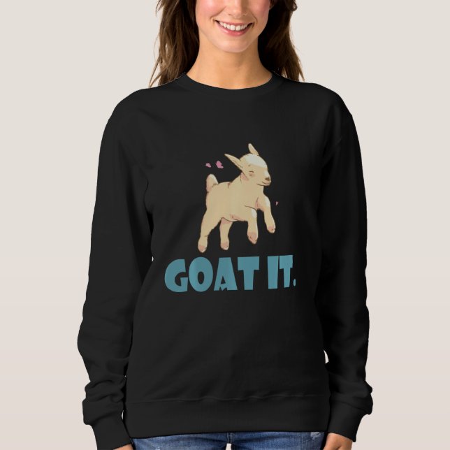 Sweatshirt Chèvre Il Doux Bébé Chèvre Chèvre (Devant)