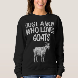 Sweatshirt Chèvre Pour Garçons Enfants Chèvres Agriculteurs A