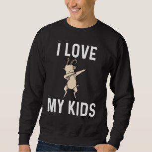 Sweatshirt Chèvre Pour Hommes Femmes Dabbing Mouton Herbe Fer