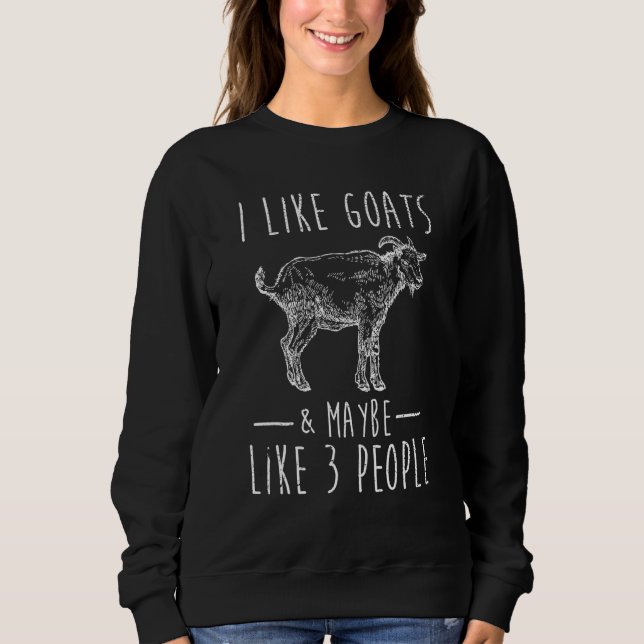 Sweatshirt Chèvre Whisperer Agricole Animaux de ferme Chèvre (Devant)