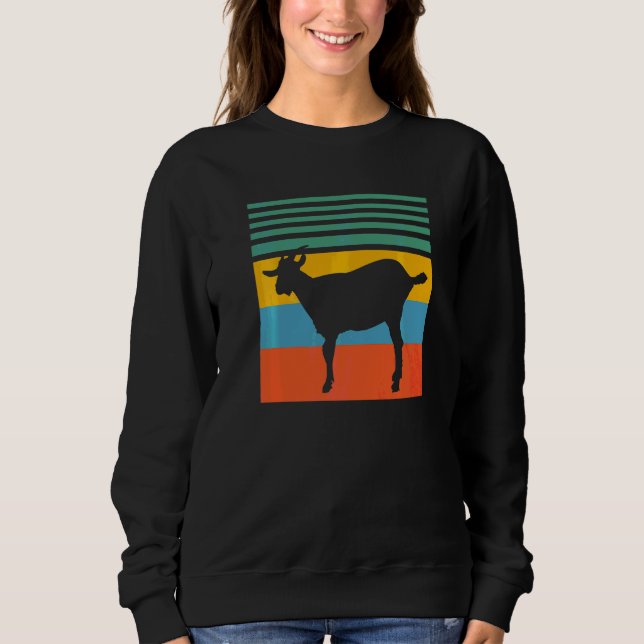 Sweatshirt Chèvres Chèvres Rétro (Devant)
