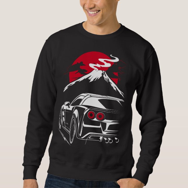 Sweatshirt Chevy Corvette C6 (Devant)