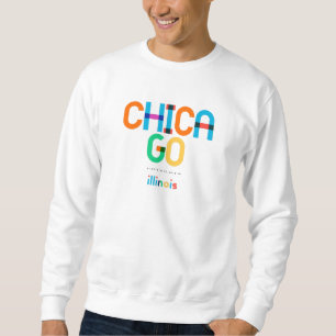 Sweatshirt Chicago Illinois Mid Century, Pop Art,
