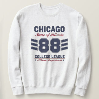 SWEATSHIRT CHICAGO ILLINOIS VARSITY SCRIPT CLASSIC SPORTS JER